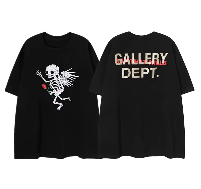 Streetwear Brand Graphics - Skull Angel High-End-Modemarke T-Shirt Baumwolle Grafik-T-Shirt