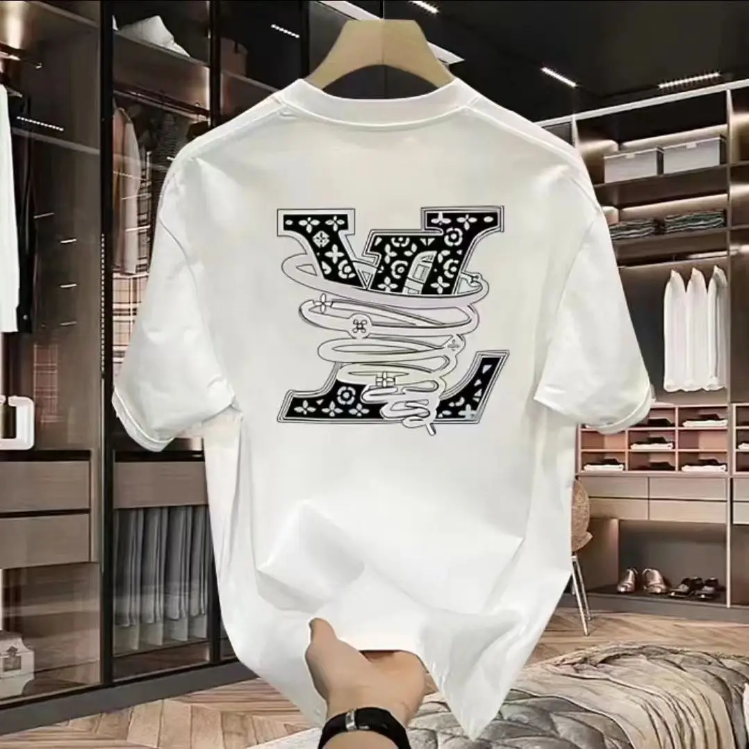 Quality Streetwear Brand - 100% reine Baumwolle Herren Luxus-Marken Buchstaben-Print