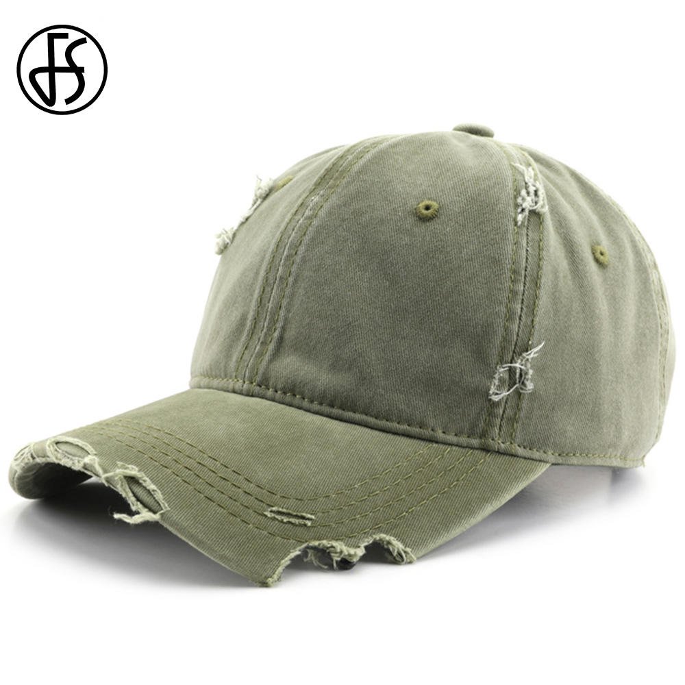Quality Streetwear Brand - FS Gewaschene Baumwolle Armeegrün Herren Marken-Baseballkappen