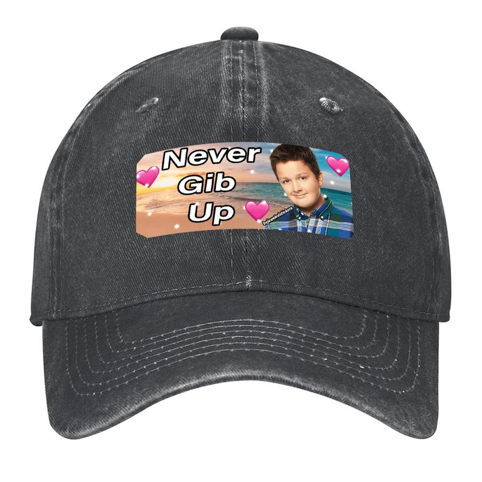 Streetwear Brand Golf - Never gib up Bumper Aufkleber Baseball