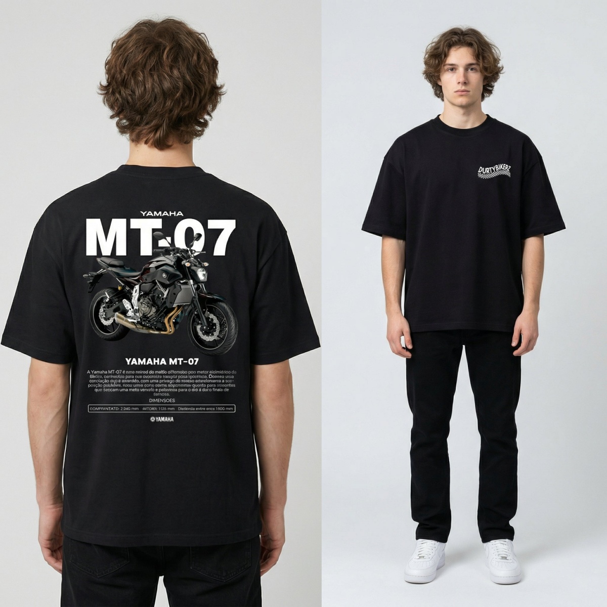 Yamaha MT-07 Naked Bike Style  – Streetwear Brand Graphics Bewertung und Preis
